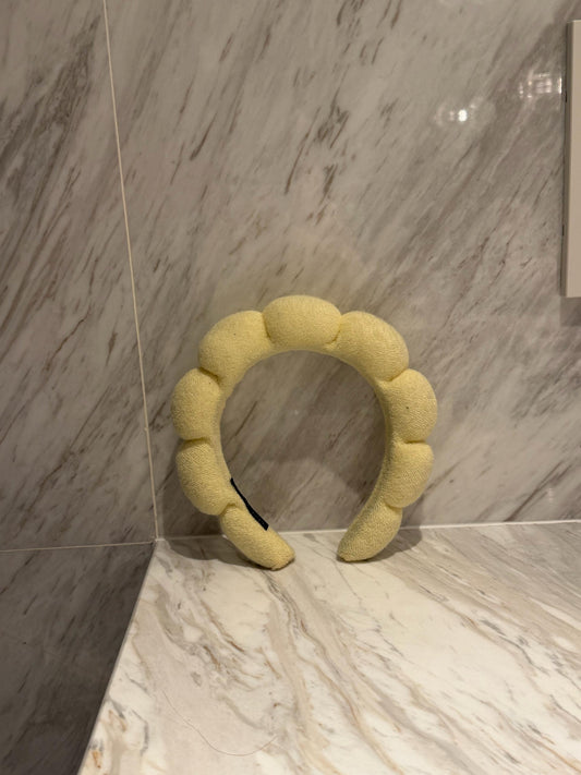 NOT FOR SALE : SiawJie's Fluffy Cloud Headband (Light Yellow)