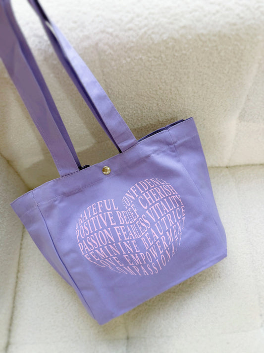 NOT FOR SALE : SiawJie Amour Mini Tote Bag (Purple)-1200 points
