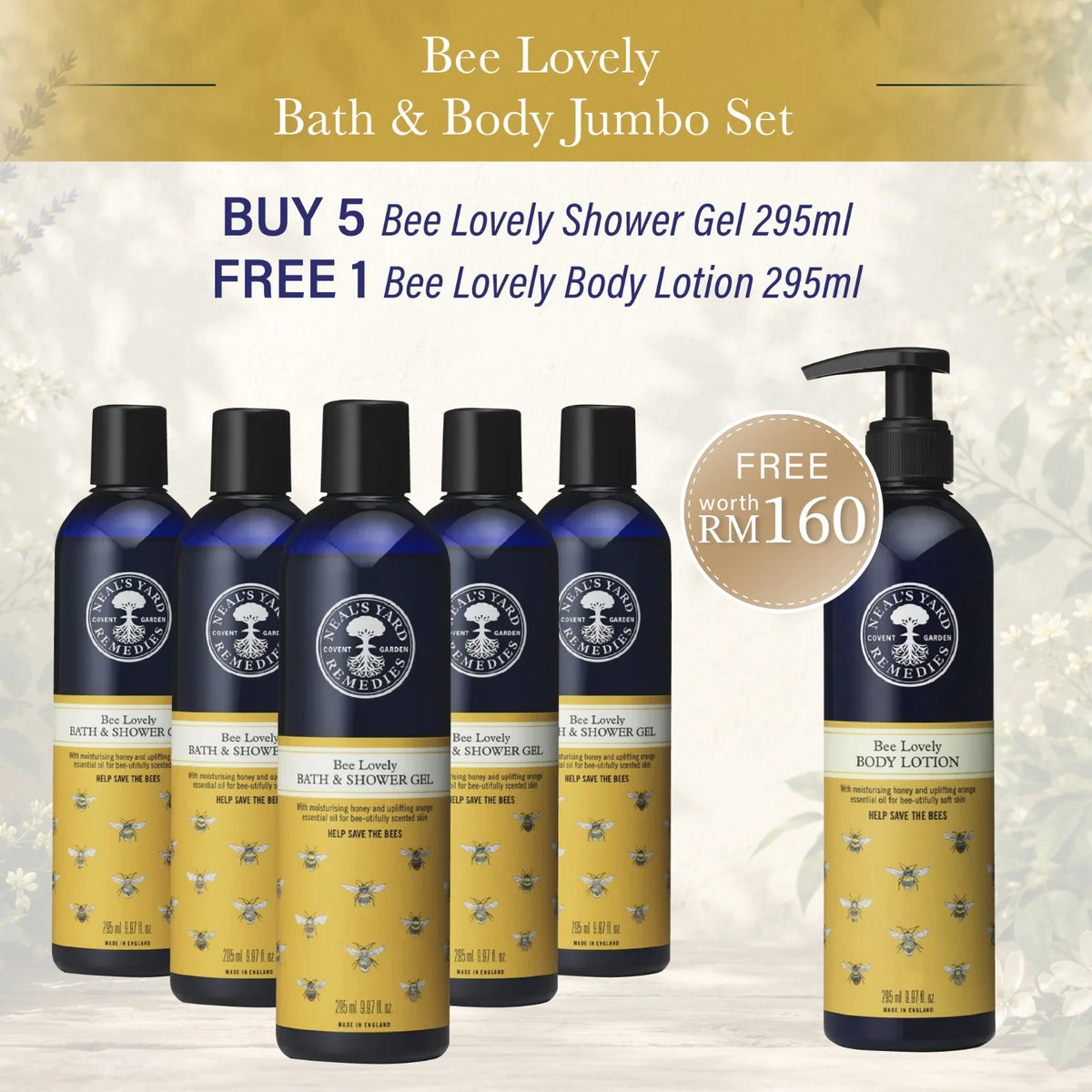 Bee Lovely Bath & Body Jumbo Set